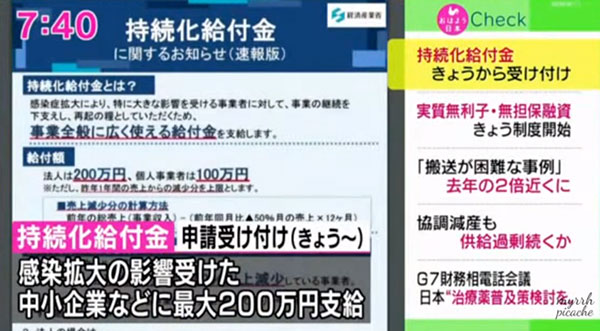 趕快領(lǐng)??！日本的10萬(wàn)日元補(bǔ)助金開(kāi)始發(fā)放…